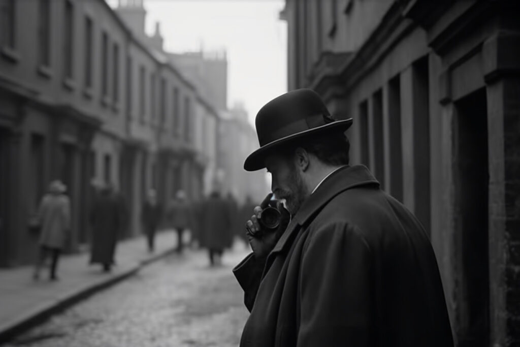 Detective in dublin at the turn of the 20th century in a crime story