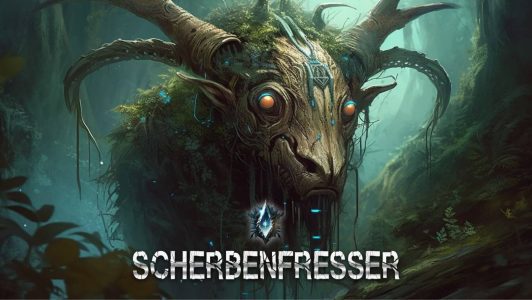 BLOG POST- SCHERBENFRESSER Cover A monster resembling a wooden deer